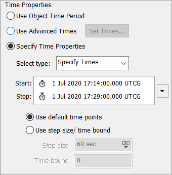 Report time properties